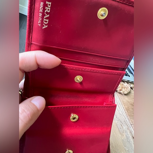 Prada Small Red Leather Wallet - Picture 3 of 6